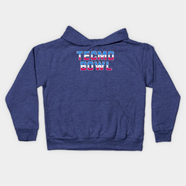 Tecmo Bowl Kids Hoodie by Cosmo Gazoo